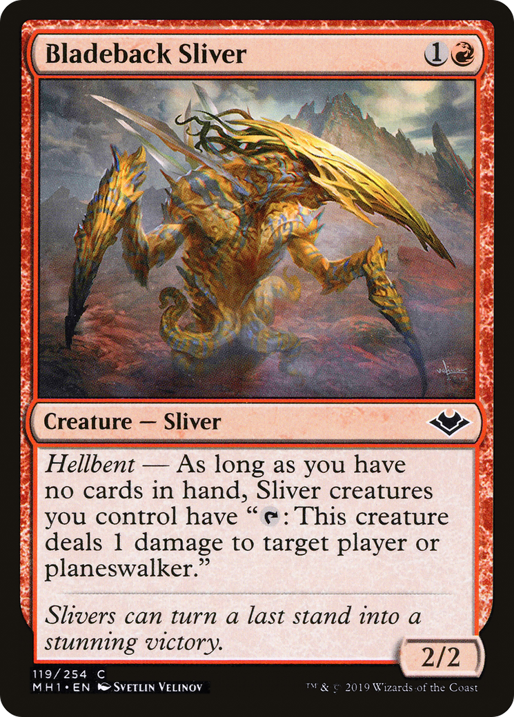 Bladeback Sliver (119) Foil - Modern Horizons