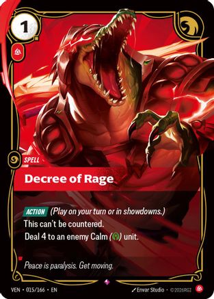 Decree of Rage (015) Foil - Vendetta