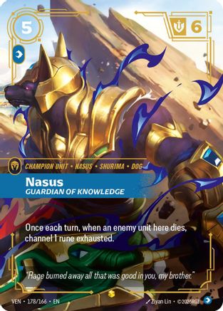 Nasus – Guardian of Knowledge (Overnumbered) (178) Foil - Vendetta