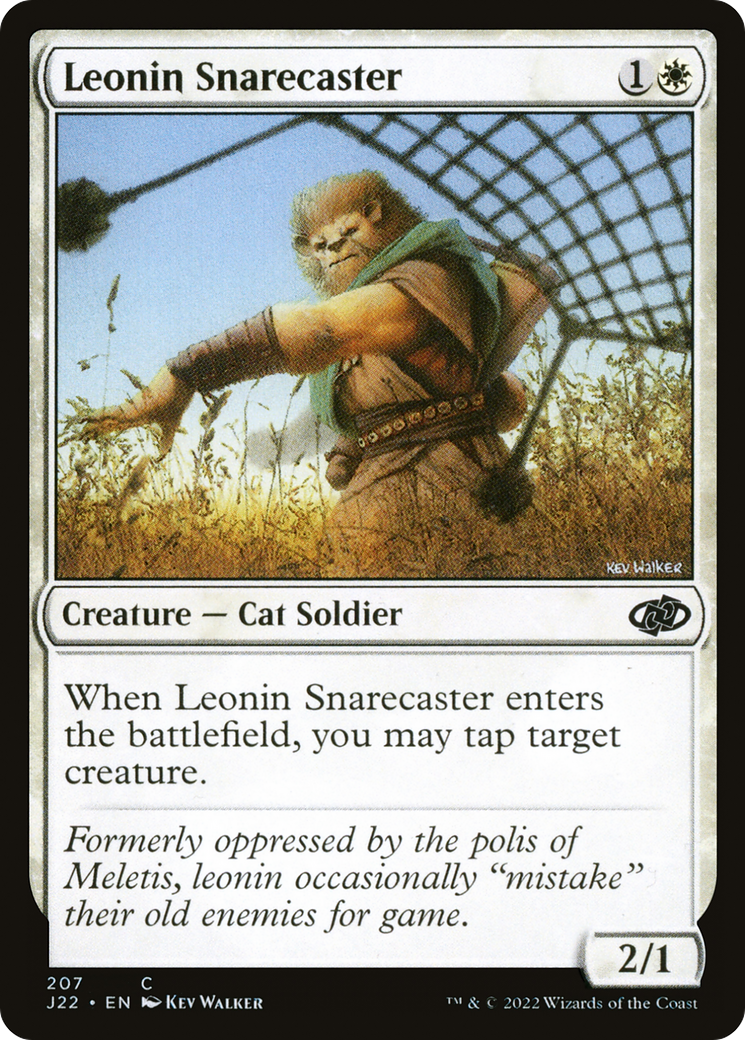 Leonin Snarecaster (207) - Jumpstart 2022