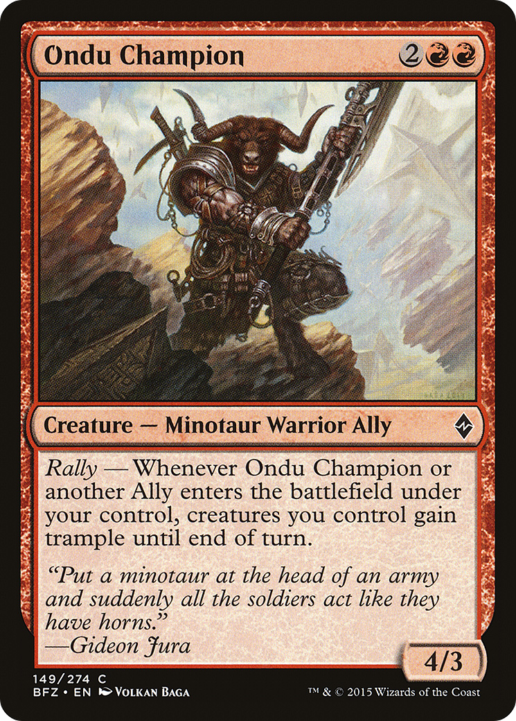 Ondu Champion (149) Foil - Battle for Zendikar