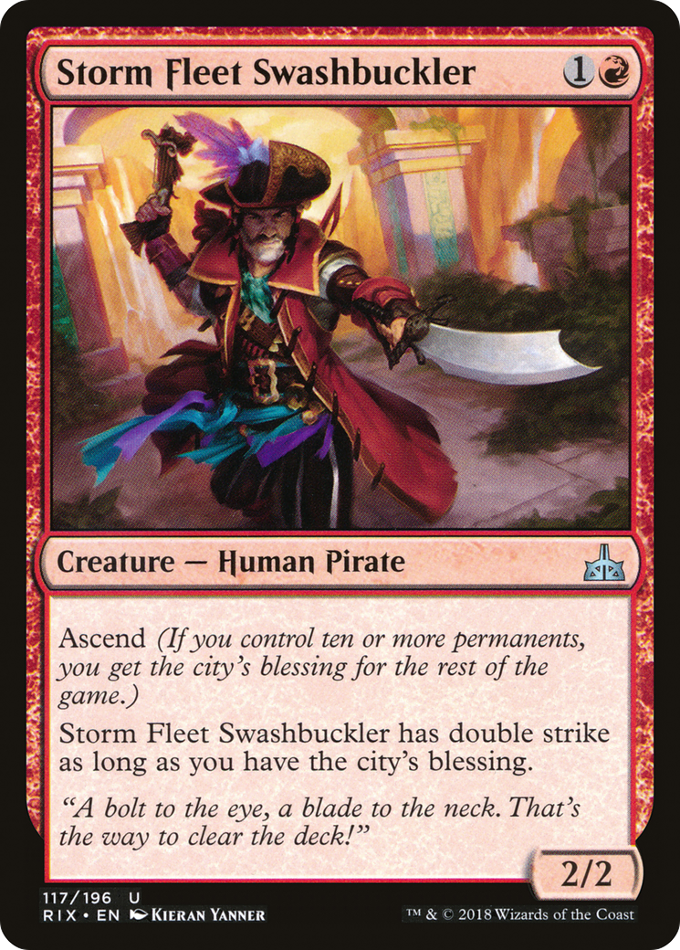 Storm Fleet Swashbuckler (117) Foil - Rivals of Ixalan