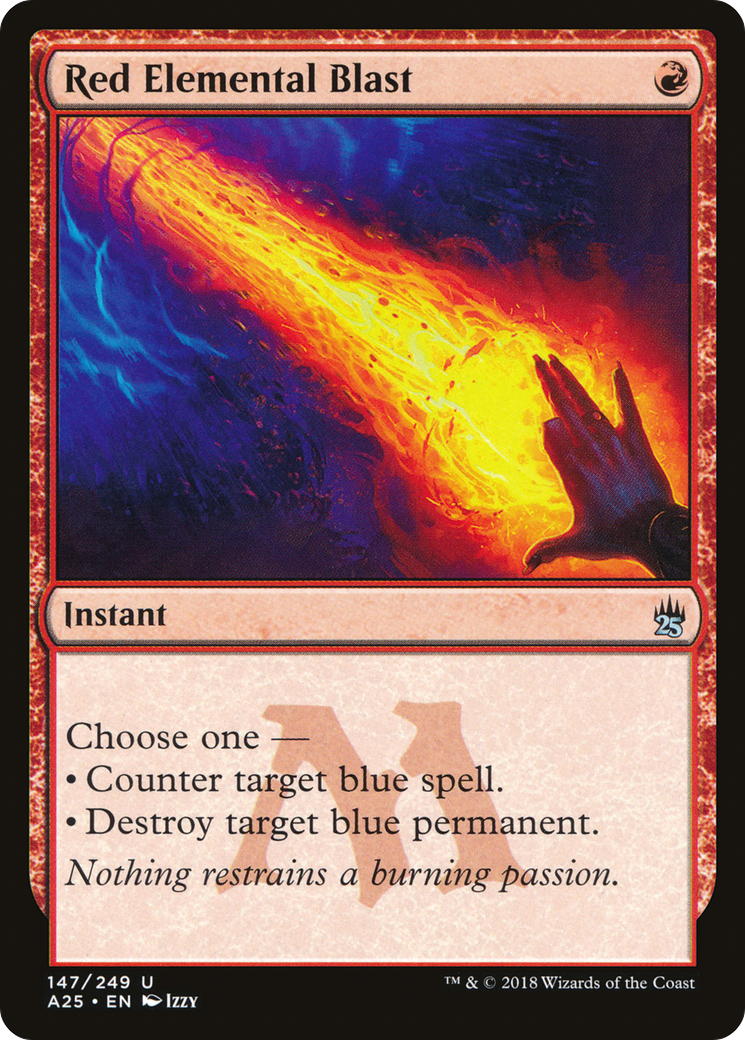 Red Elemental Blast (147) Foil - Masters 25