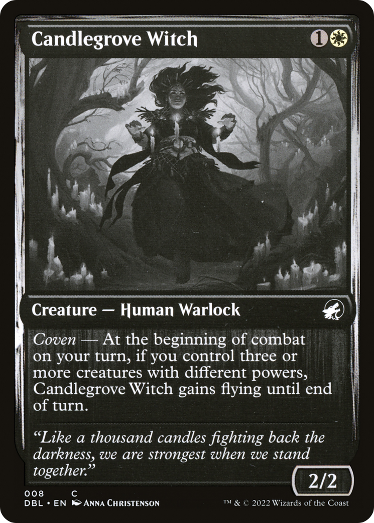 Candlegrove Witch (008) Foil - Innistrad: Double Feature