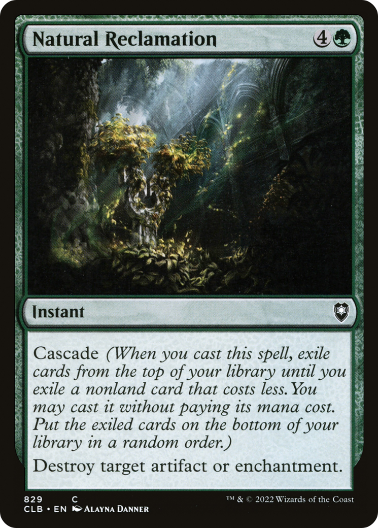 Natural Reclamation (829) - Commander Legends: Battle for Baldur's Gate