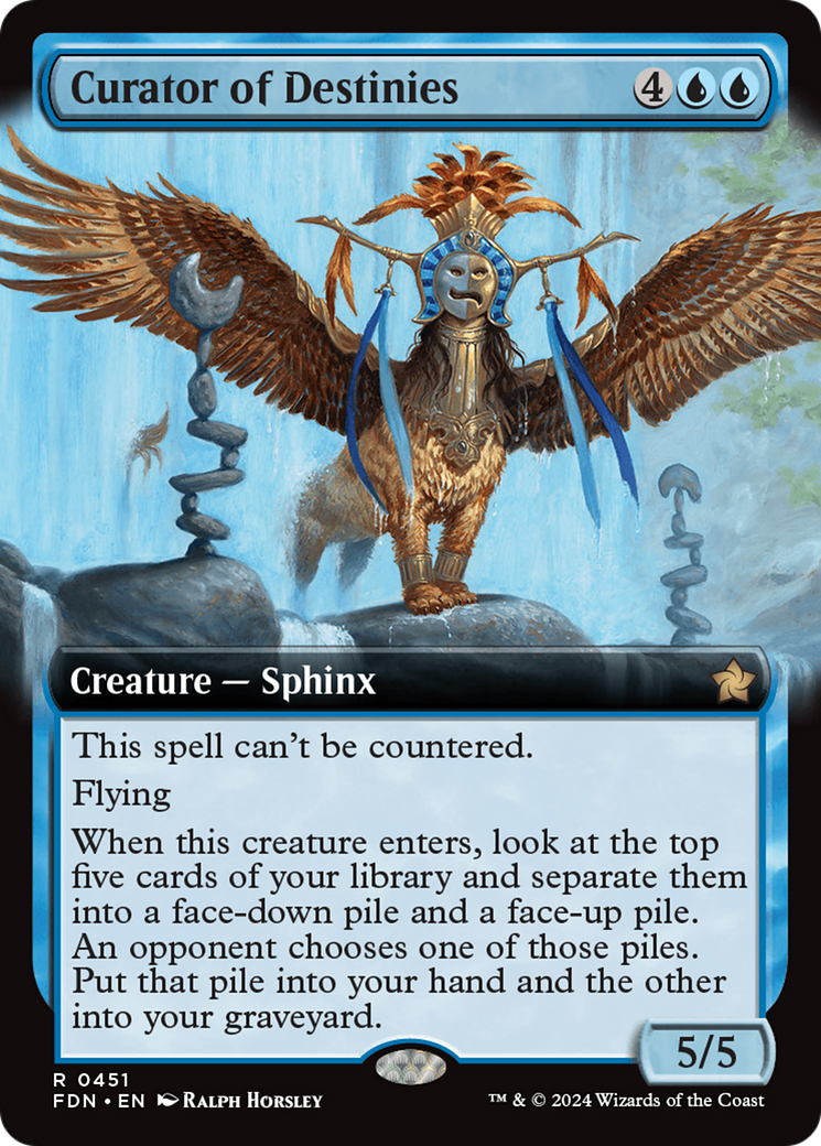 Curator of Destinies (Extended Art) (451) Foil - Foundations