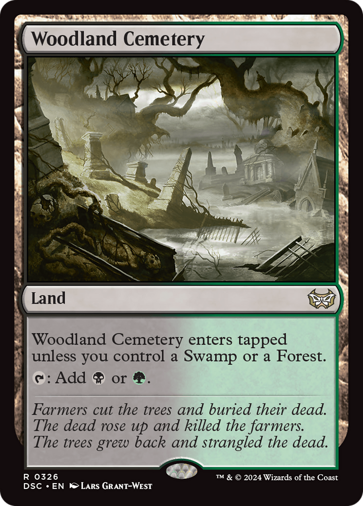 Woodland Cemetery (326) - Duskmourn: House of Horror Commander