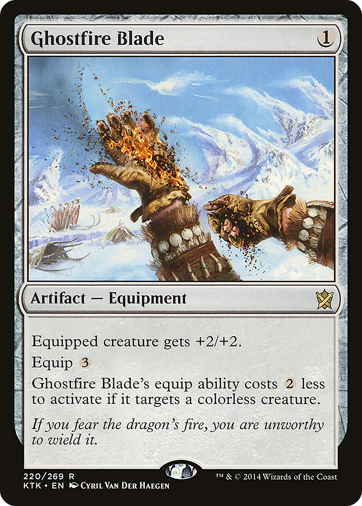 Ghostfire Blade (220) Foil - Khans of Tarkir