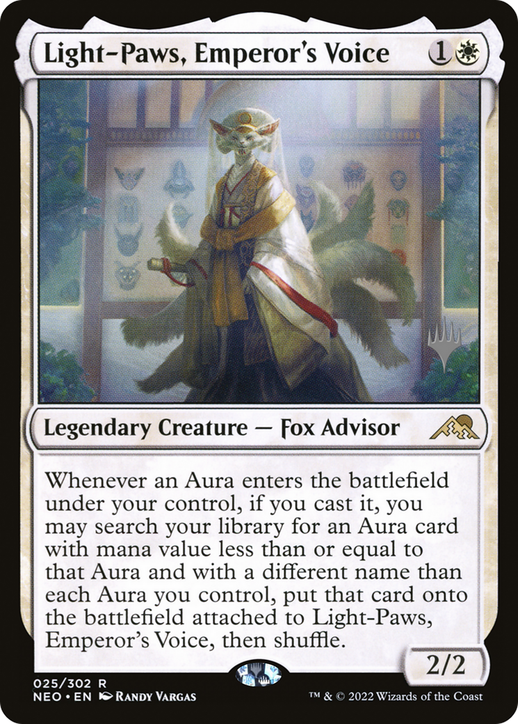 Light-Paws, Emperor's Voice (025) Foil - Kamigawa: Neon Dynasty Promos