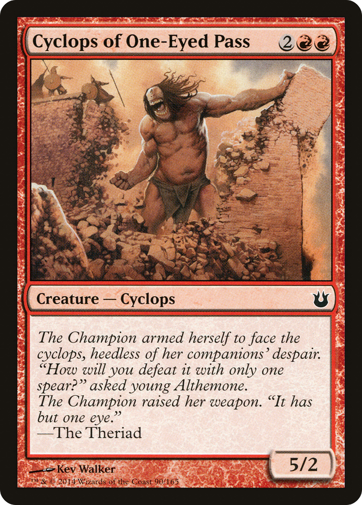 Cyclops of One-Eyed Pass (090) Foil - Born of the Gods