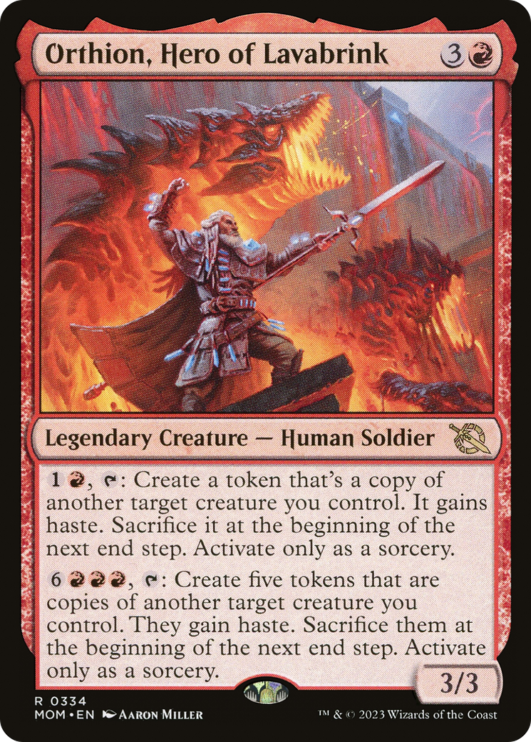 Orthion, Hero of Lavabrink (334) Foil - March of the Machine