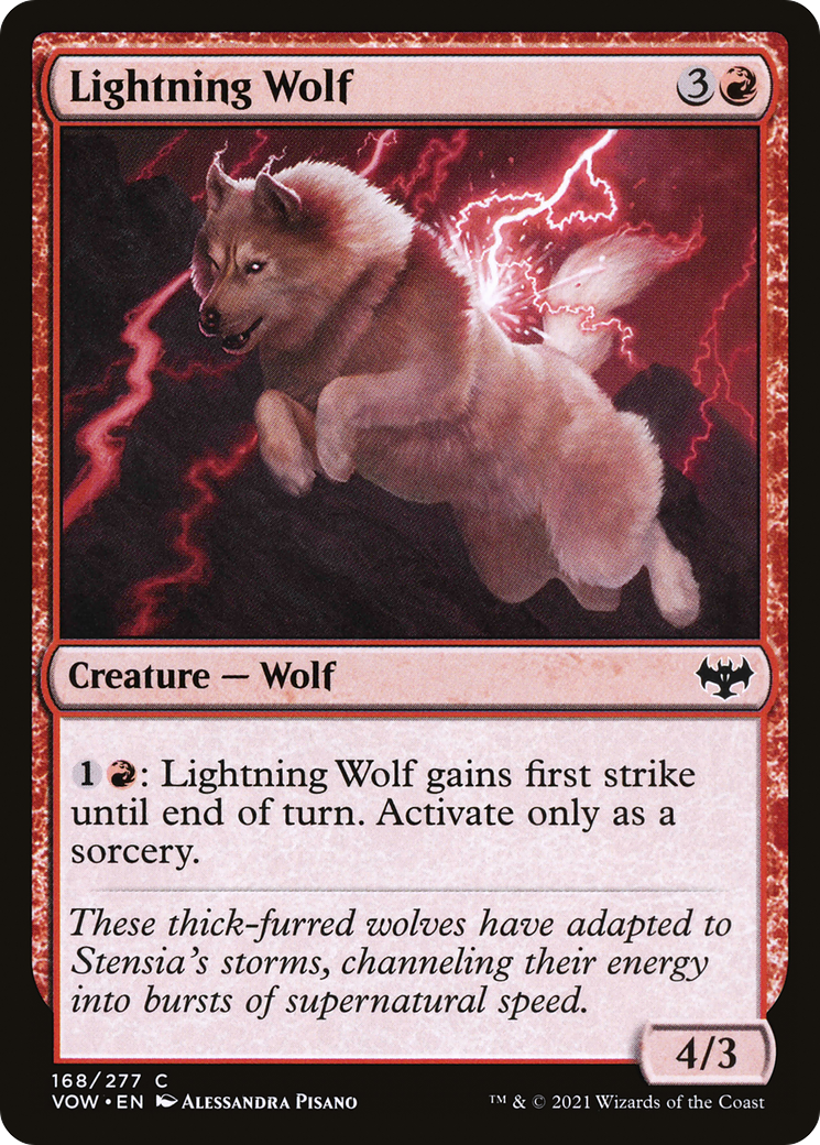 Lightning Wolf (168) - Innistrad: Crimson Vow