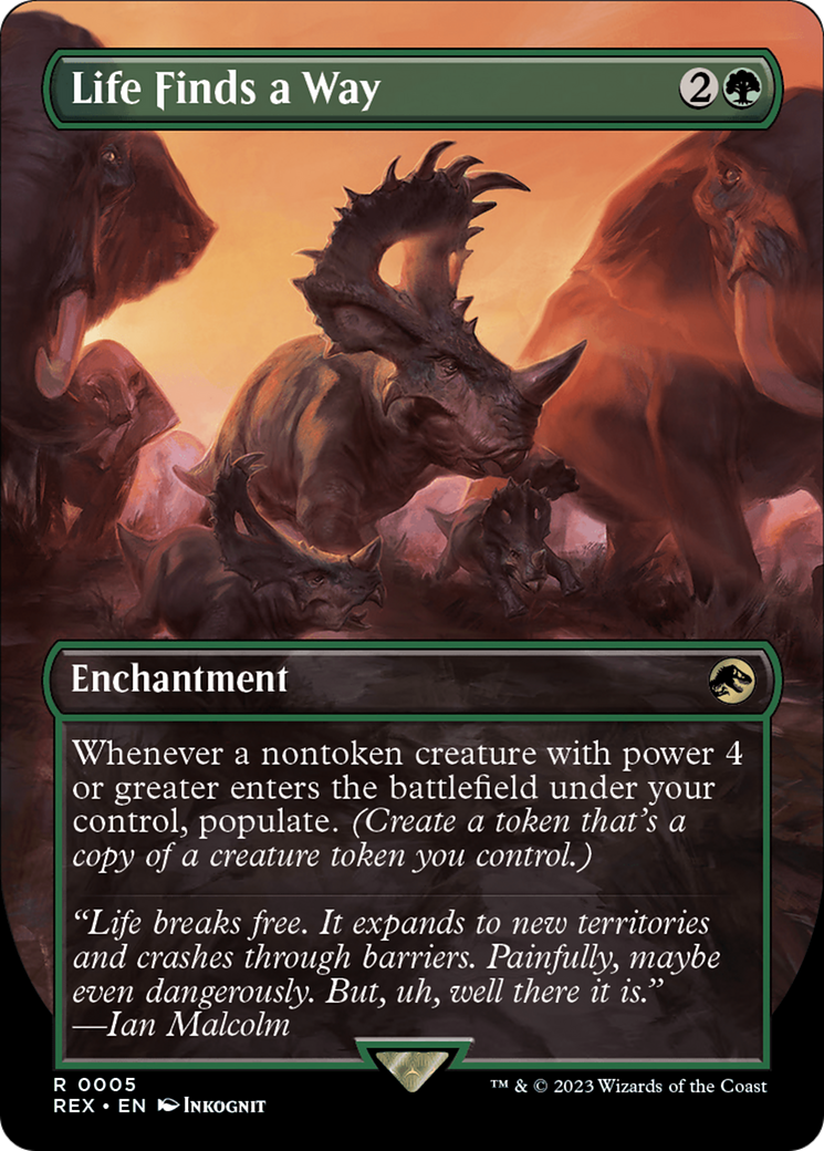 Life Finds a Way (Borderless) (005) Foil - Jurassic World Collection