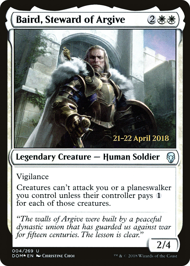 Baird, Steward of Argive (04s) Foil - Dominaria Promos