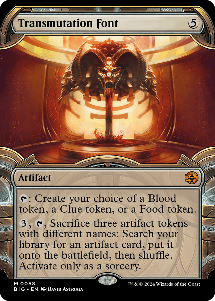 Transmutation Font (Showcase) (058) Foil - The Big Score