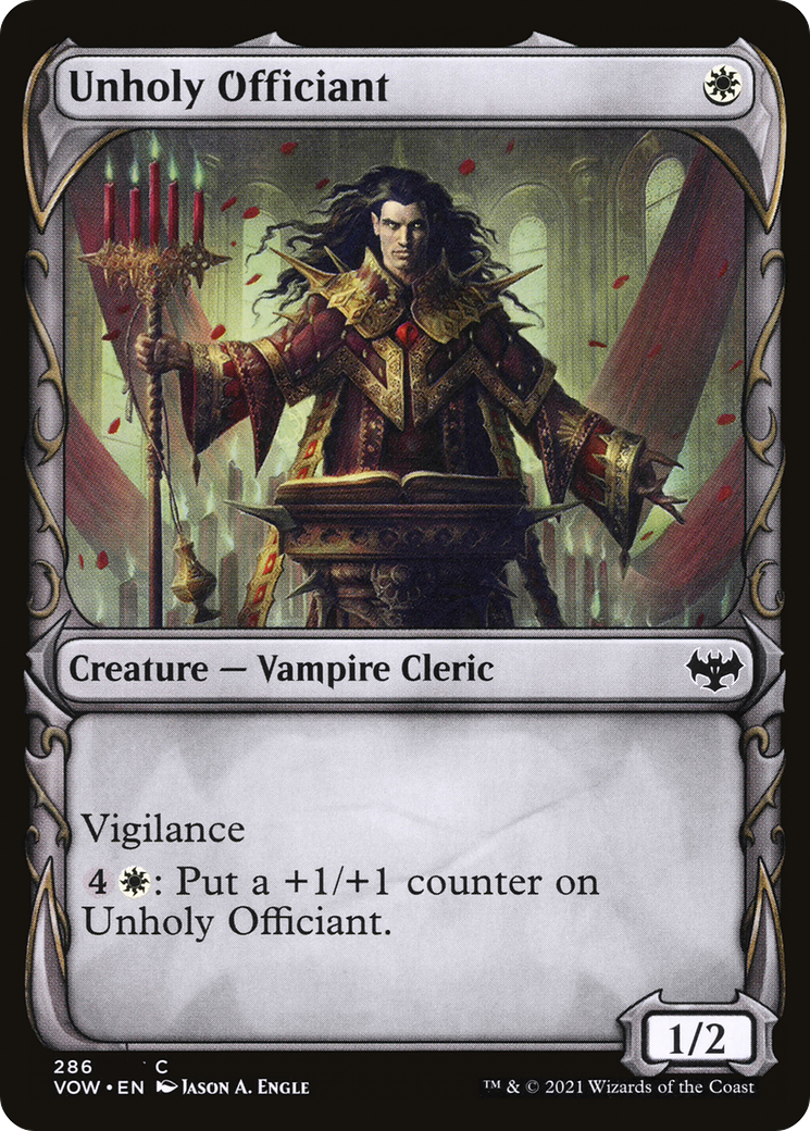 Unholy Officiant (Showcase) (286) Foil - Innistrad: Crimson Vow
