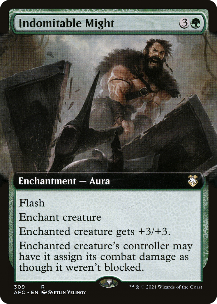 Indomitable Might (Extended Art) (309) - Forgotten Realms Commander