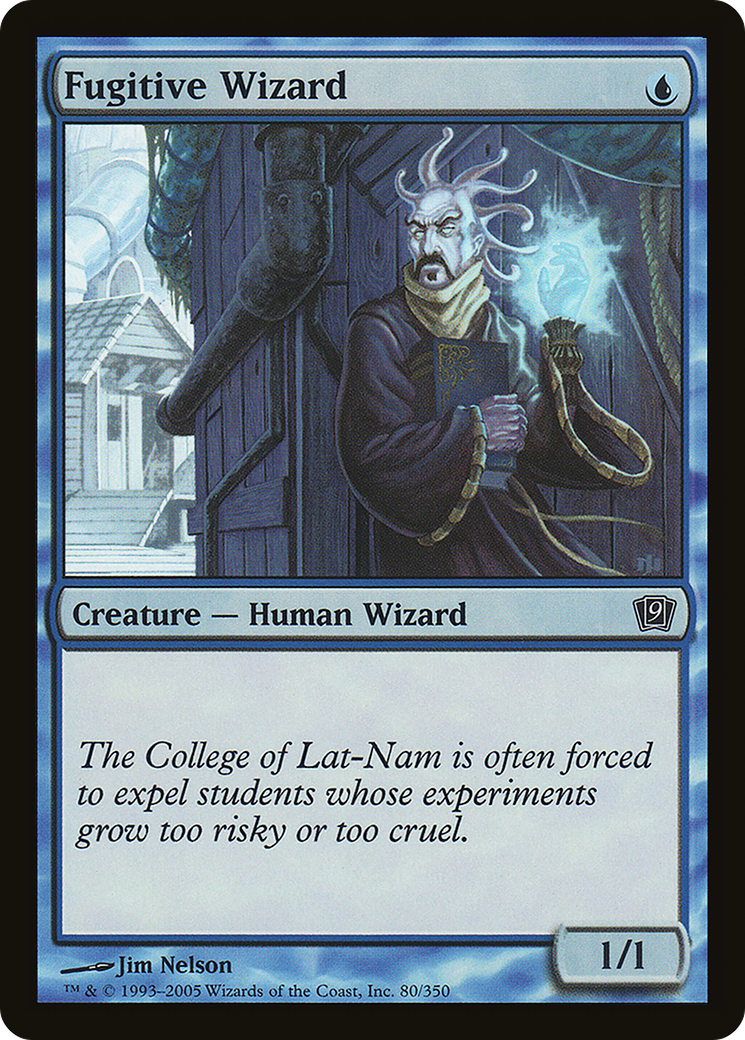 Fugitive Wizard (080) Foil - Ninth Edition
