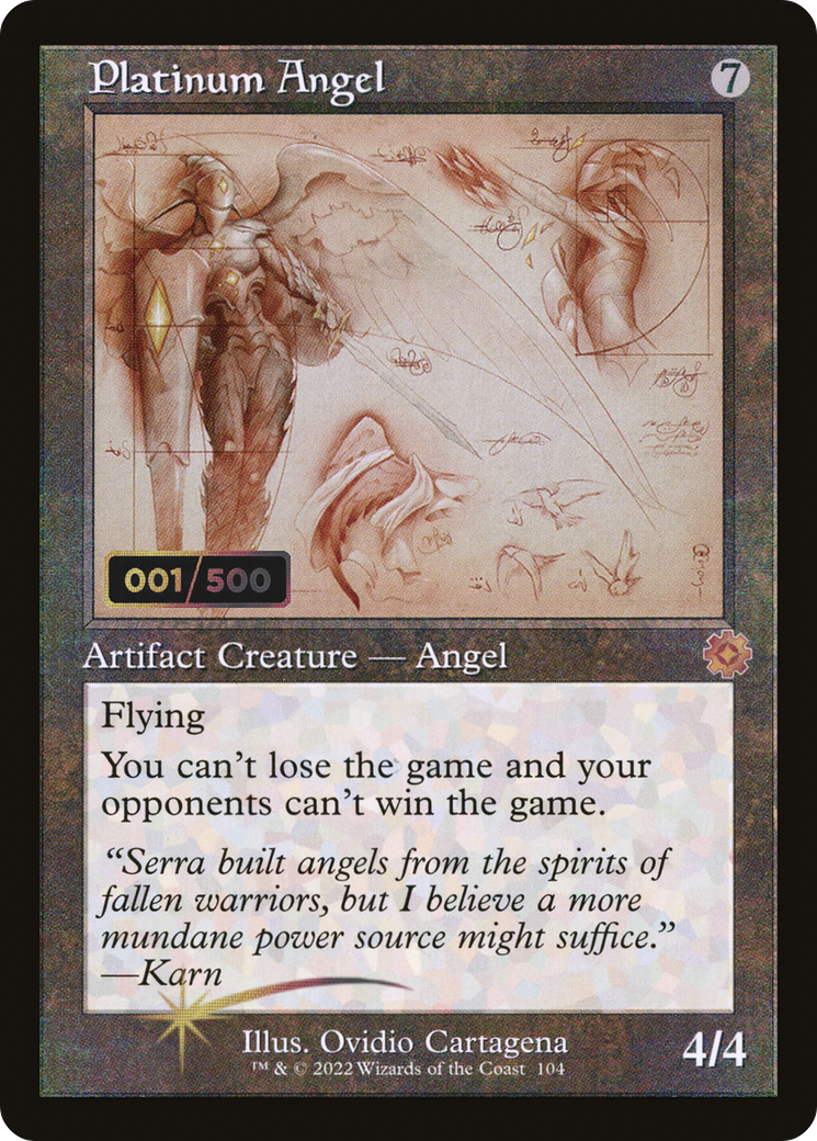 Platinum Angel (Schematic) (Serial Numbered) (Retro) (104) Foil - The Brothers' War Retro Artifacts