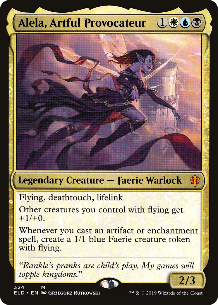 Alela, Artful Provocateur (324) Foil - Throne of Eldraine