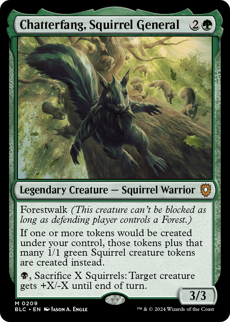 Chatterfang, Squirrel General (209) - Bloomburrow Commander