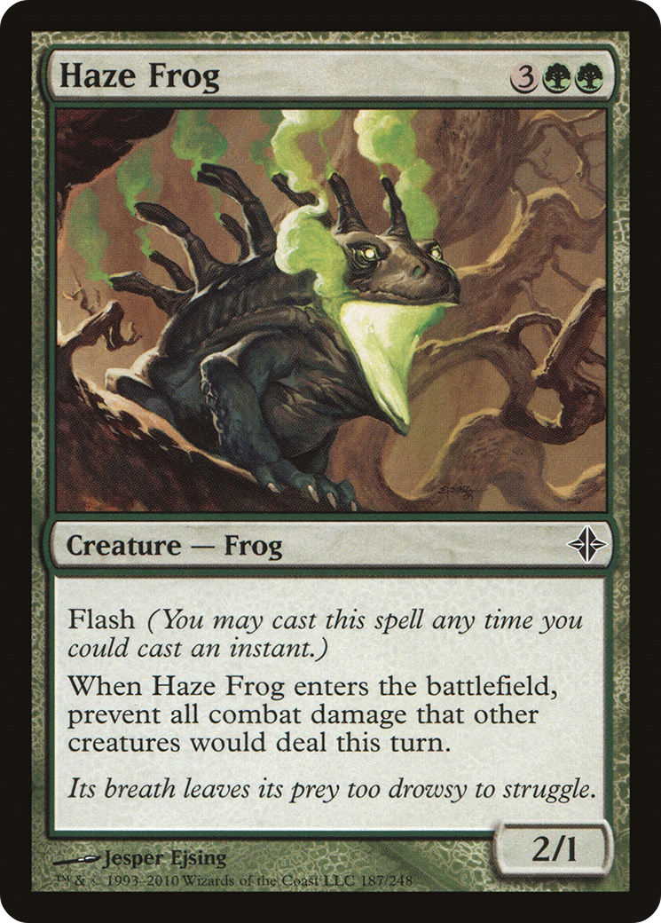 Haze Frog (187) Foil - Rise of the Eldrazi