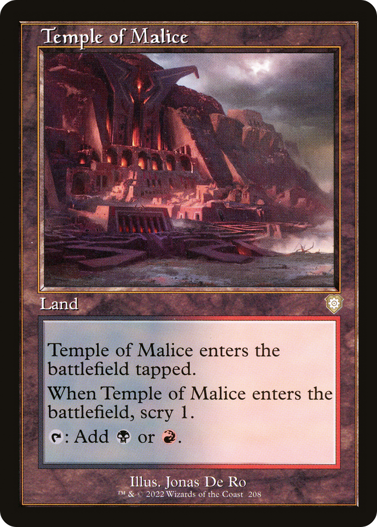Temple of Malice (Retro) (208) - The Brothers' War Commander