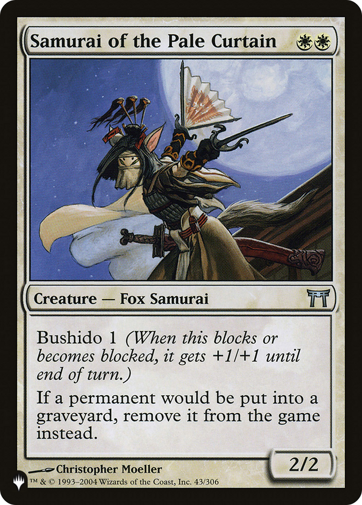 Samurai of the Pale Curtain (CHK-43) - The List
