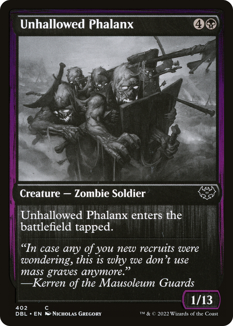 Unhallowed Phalanx (402) Foil - Innistrad: Double Feature