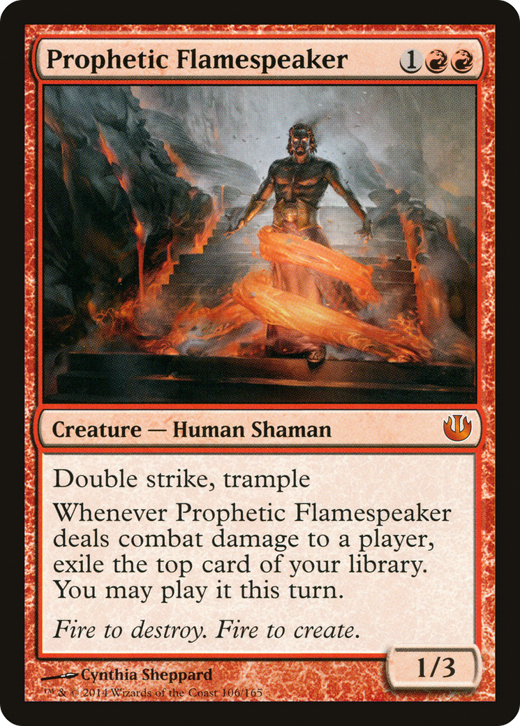 Prophetic Flamespeaker (106) Foil - Journey into Nyx