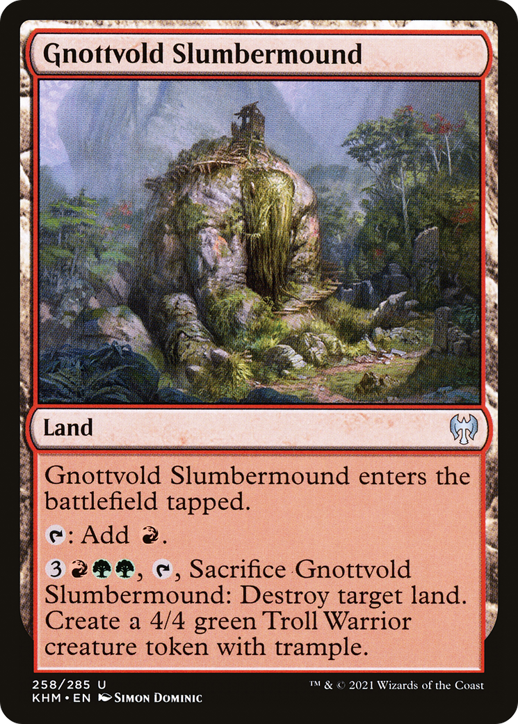 Gnottvold Slumbermound (258) Foil - Kaldheim