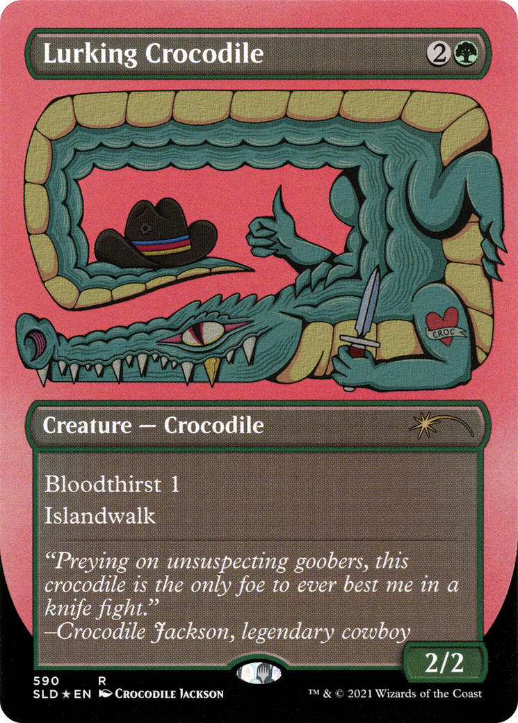 Lurking Crocodile (590) Foil - Secret Lair Drop Series