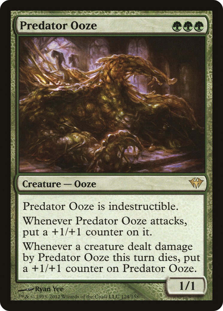Predator Ooze (124) Foil - Dark Ascension
