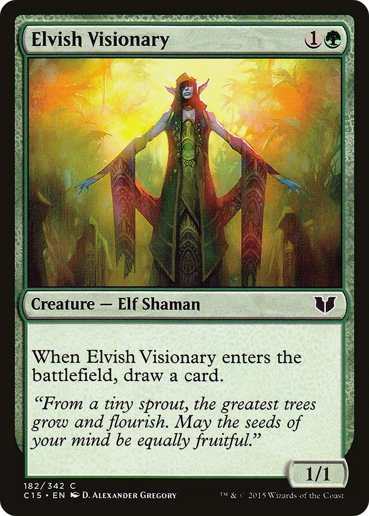Elvish Visionary (182) - Commander 2015