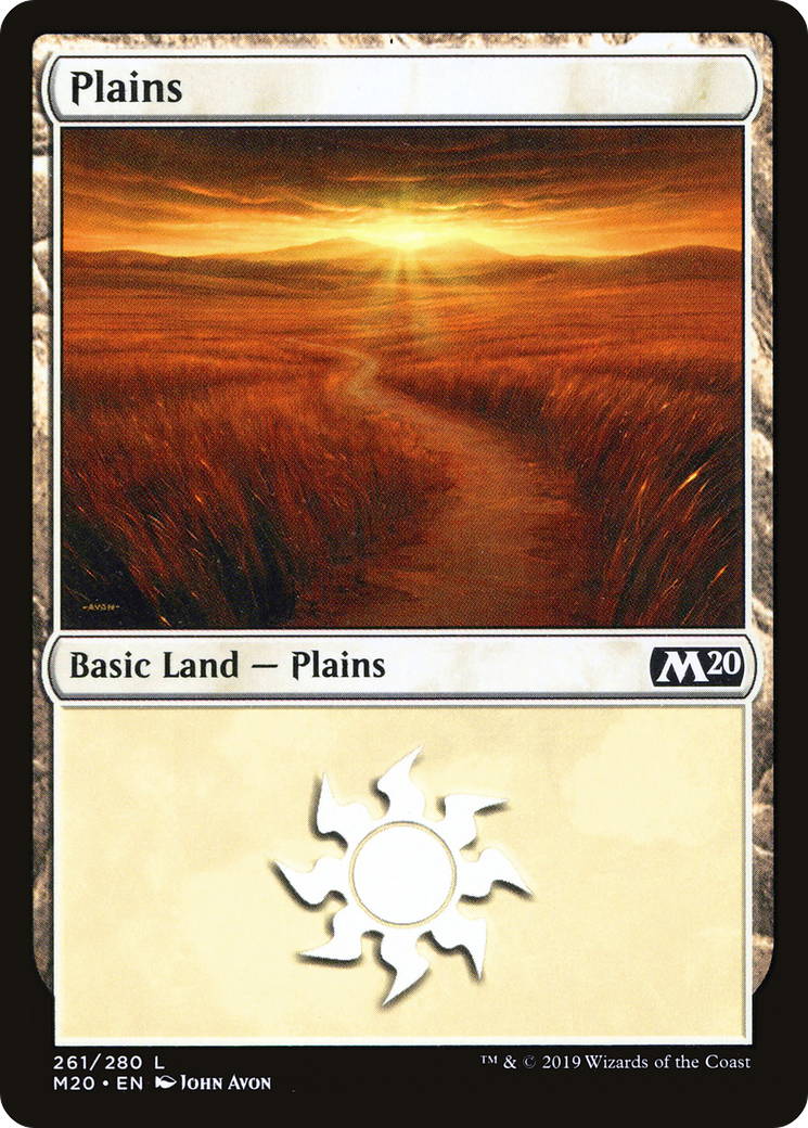 Plains (261) Foil - Core Set 2020