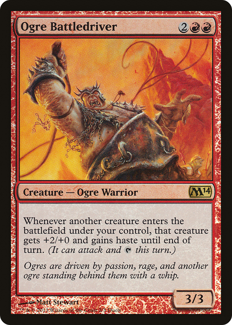 Ogre Battledriver (002) Foil - Duels of the Planeswalkers 2014 Promos