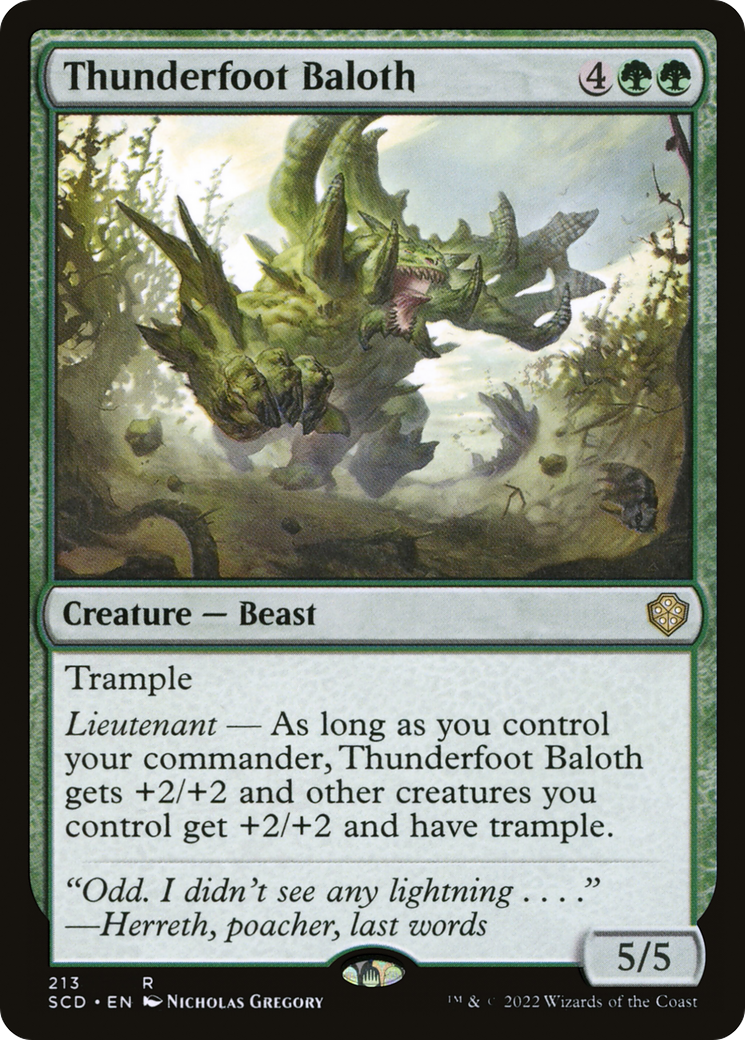 Thunderfoot Baloth (213) - Starter Commander Decks