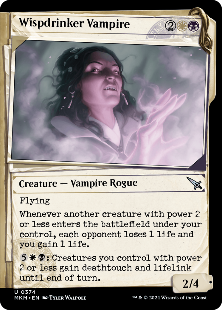 Wispdrinker Vampire (Showcase) (374) Foil - Murders at Karlov Manor