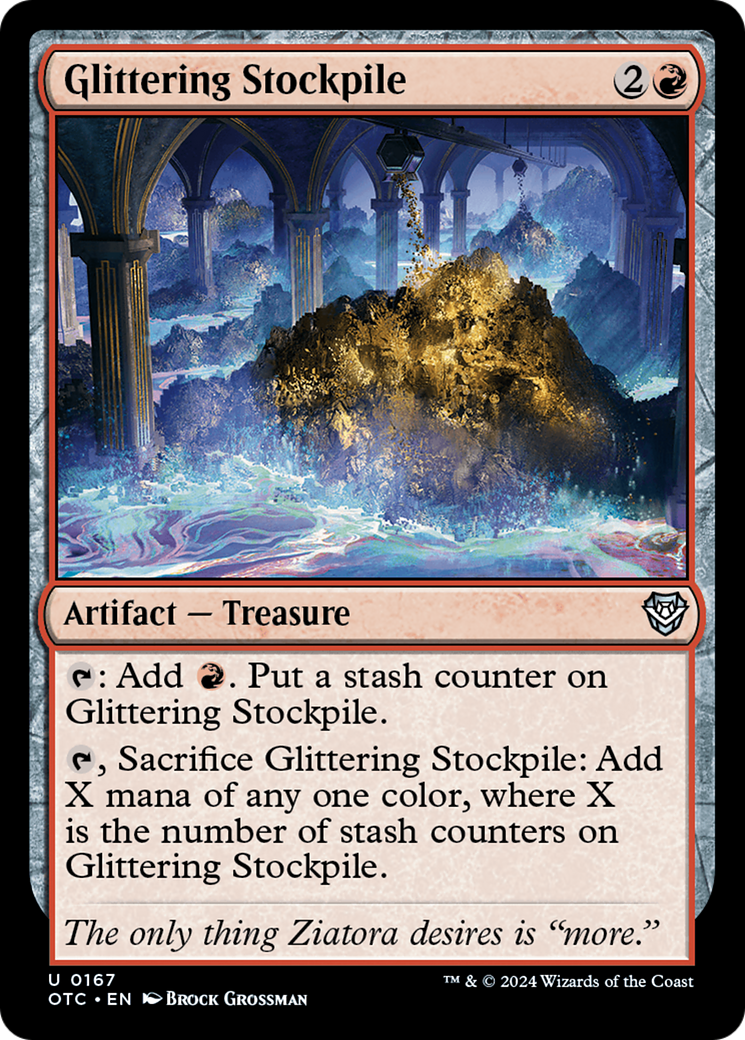 Glittering Stockpile (167) - Outlaws of Thunder Junction Commander