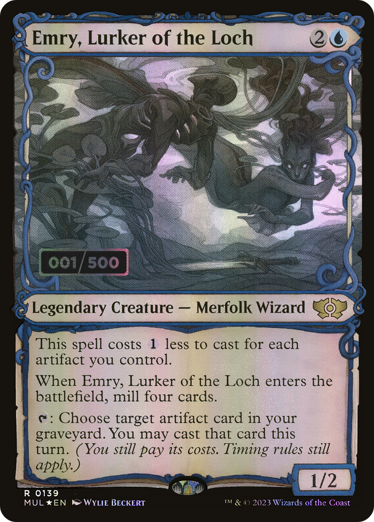Emry, Lurker of the Loch (Showcase) (139z) Foil - Multiverse Legends