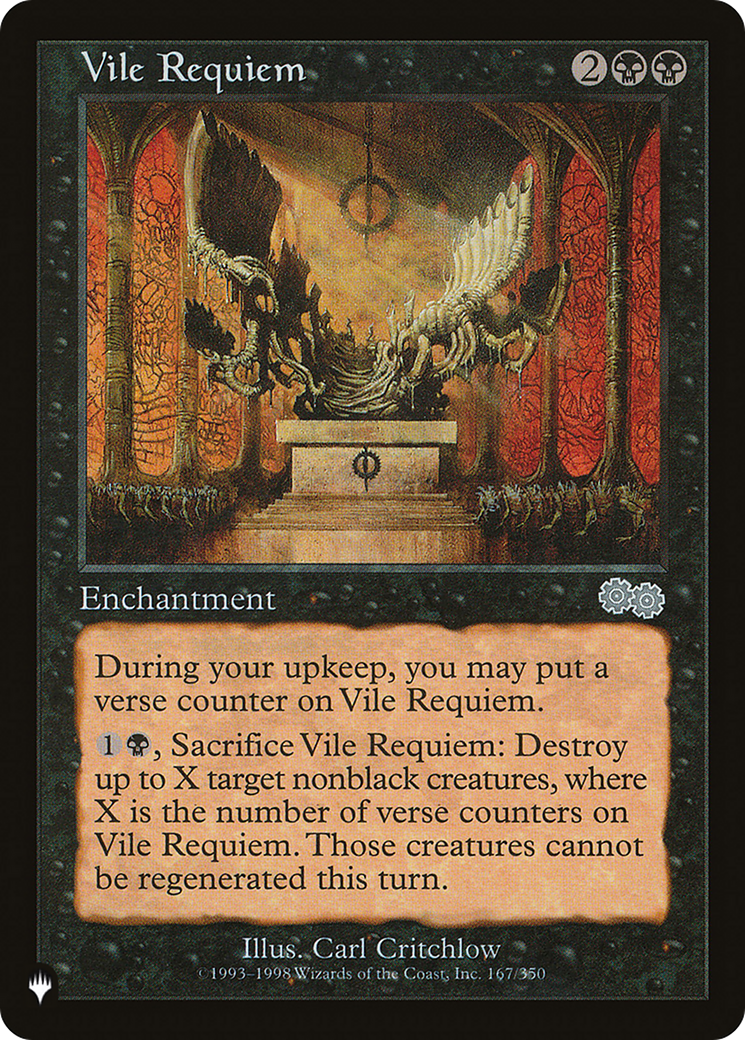 Vile Requiem (Retro) (USG-167) - The List