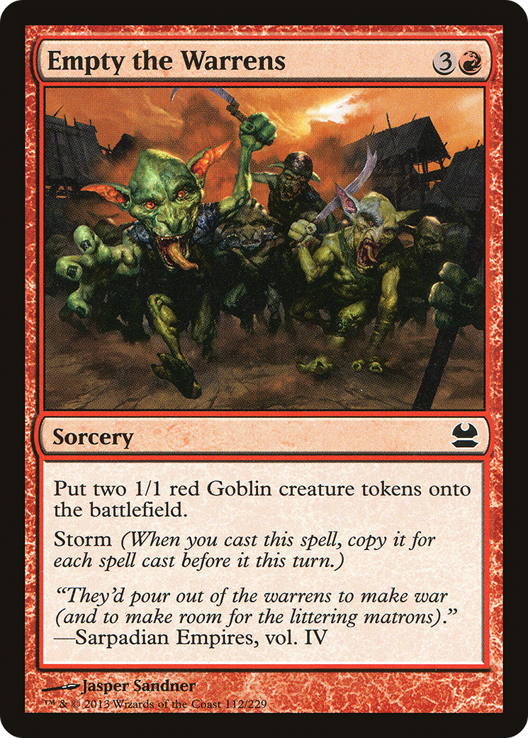 Empty the Warrens (112) Foil - Modern Masters