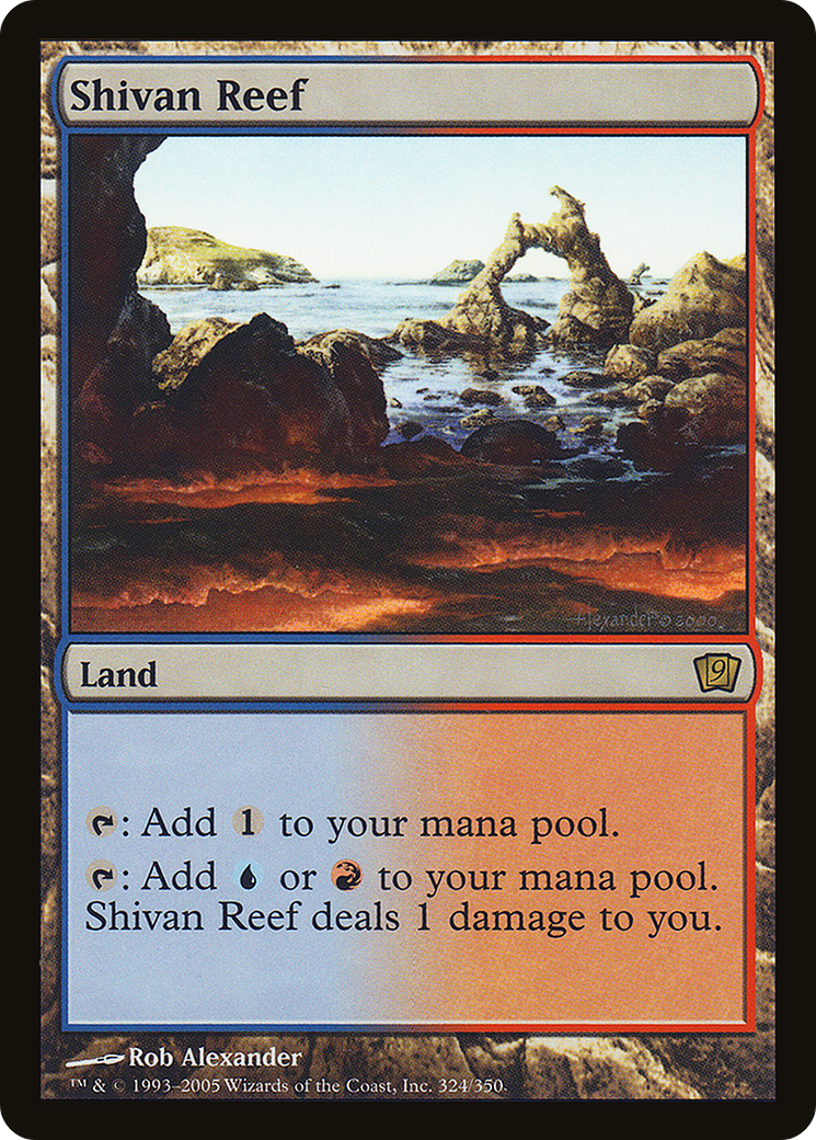 Shivan Reef (324) Foil - Ninth Edition