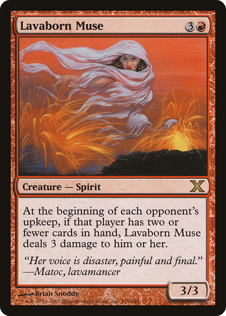 Lavaborn Muse (216) Foil - Tenth Edition