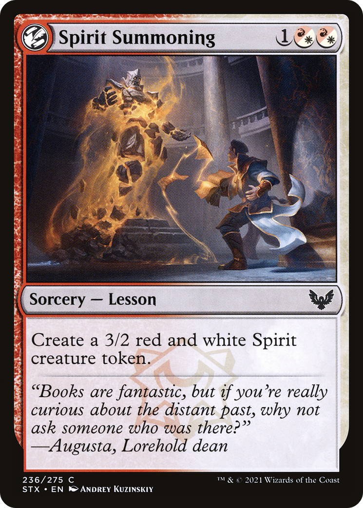 Spirit Summoning (236) Foil - Strixhaven: School of Mages