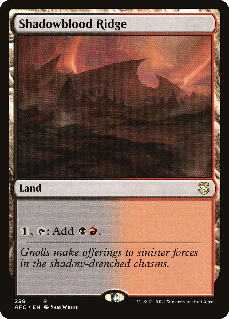 Shadowblood Ridge (259) - Forgotten Realms Commander