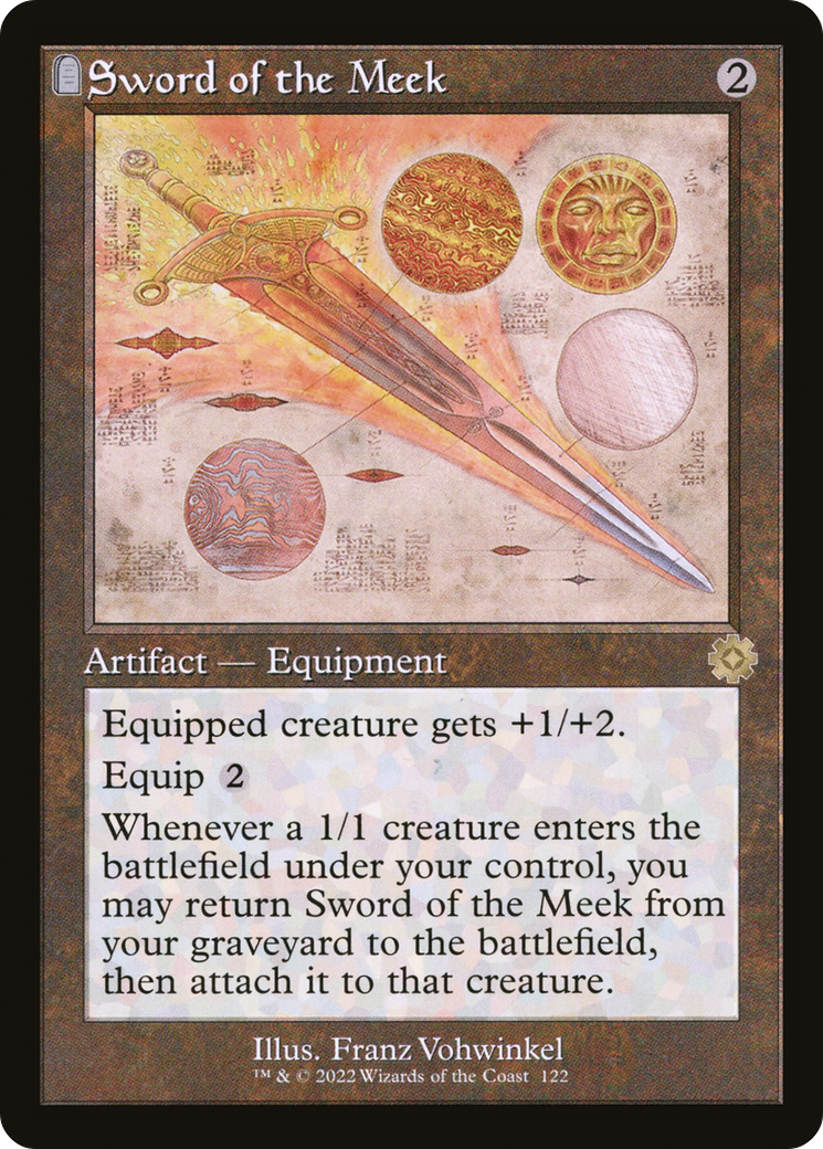 Sword of the Meek (Schematic) (Retro) (122) - The Brothers' War Retro Artifacts