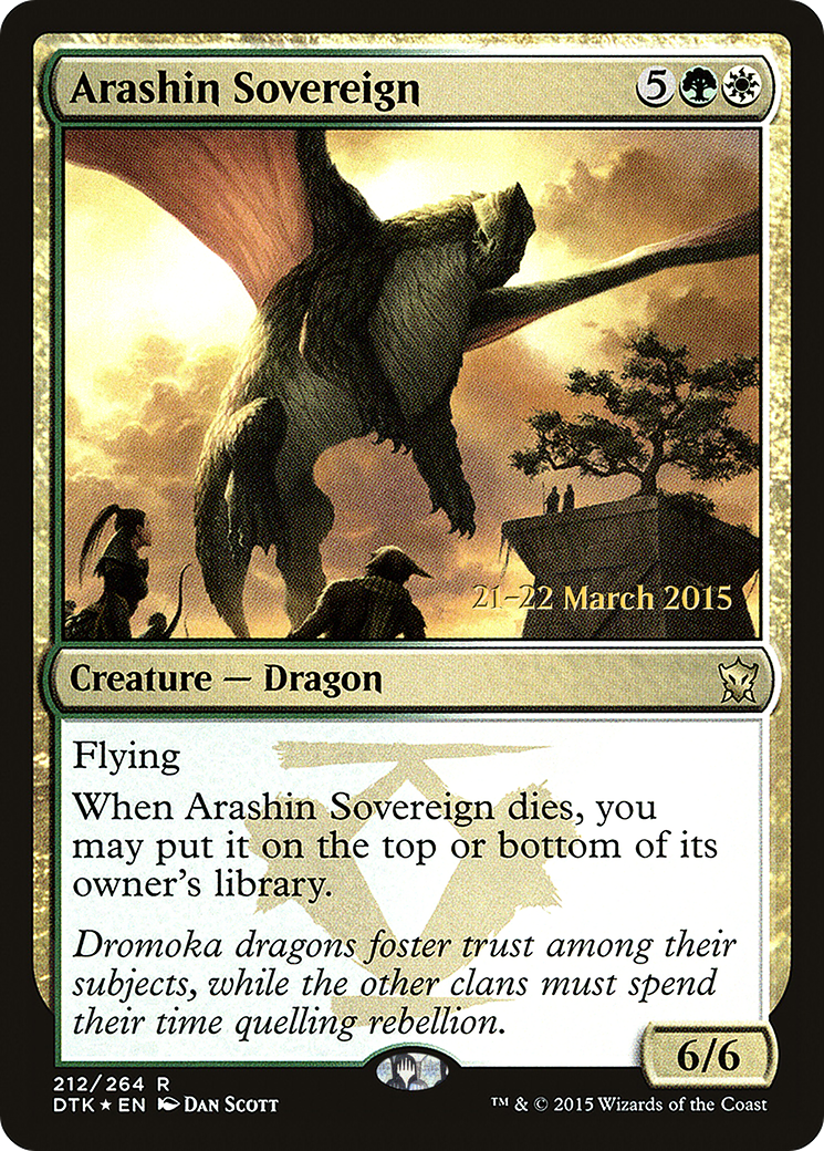 Arashin Sovereign (212s) Foil - Dragons of Tarkir Promos
