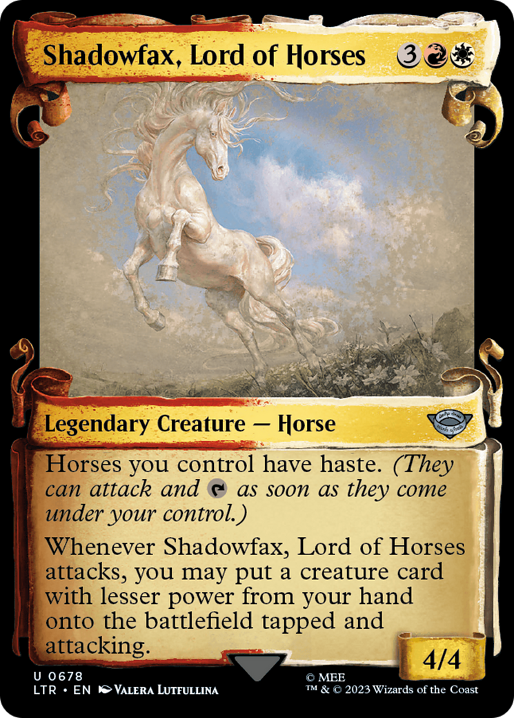 Shadowfax, Lord of Horses (Showcase Scrolls) (Showcase) (678) - The Lord of the Rings: Tales of Middle-earth