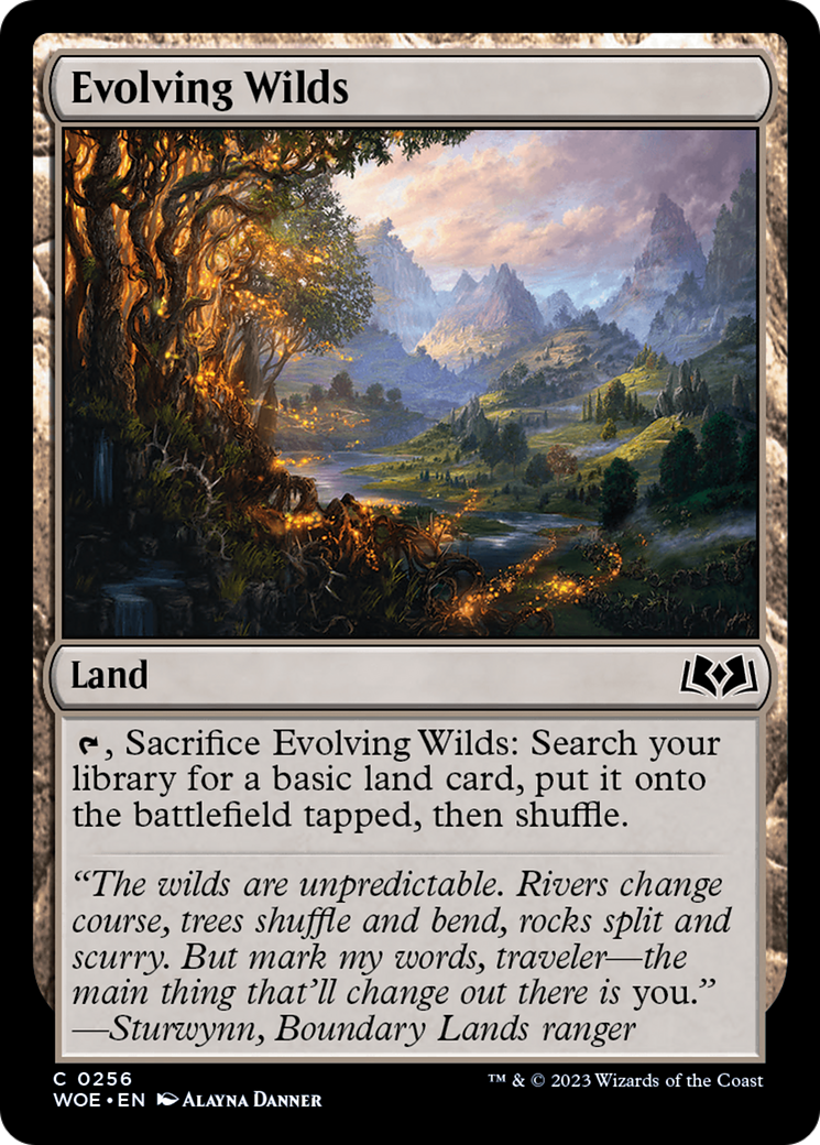 Evolving Wilds (256) Foil - Wilds of Eldraine